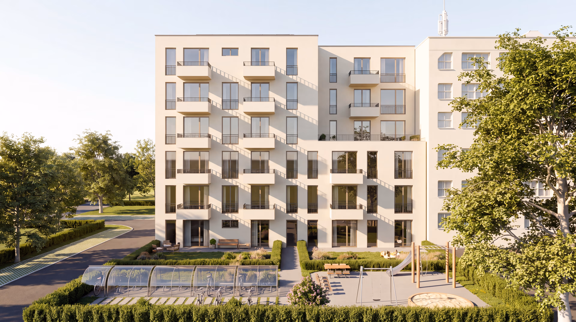 L12, Innenhof bei Tag, Berlin-Reinickendorf