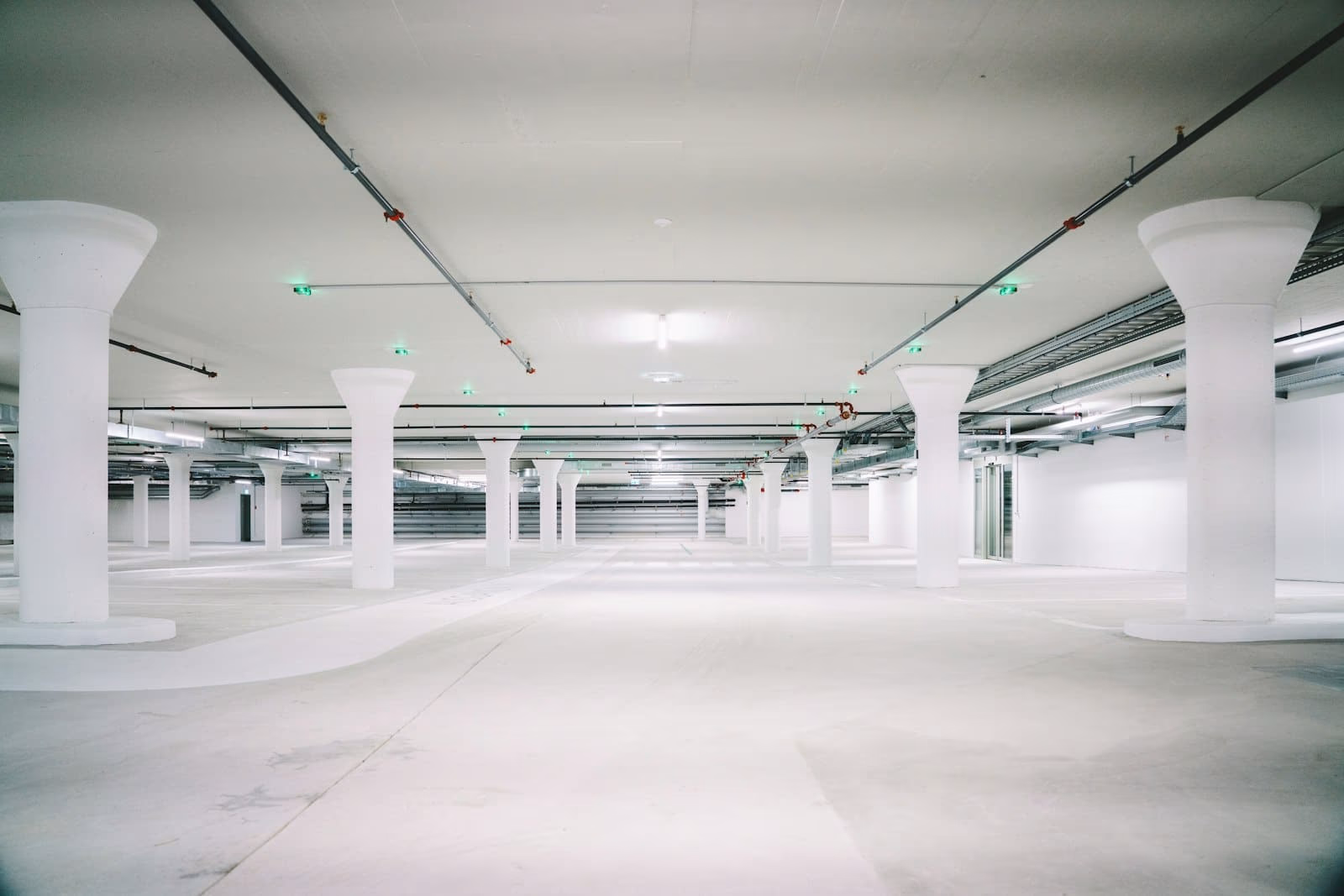 Tiefgarage, Stahlbetonstützen