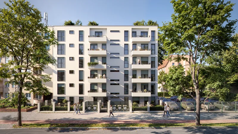 L12, Straßenfassade an der Lindauer Allee, Berlin-Reinickendorf
