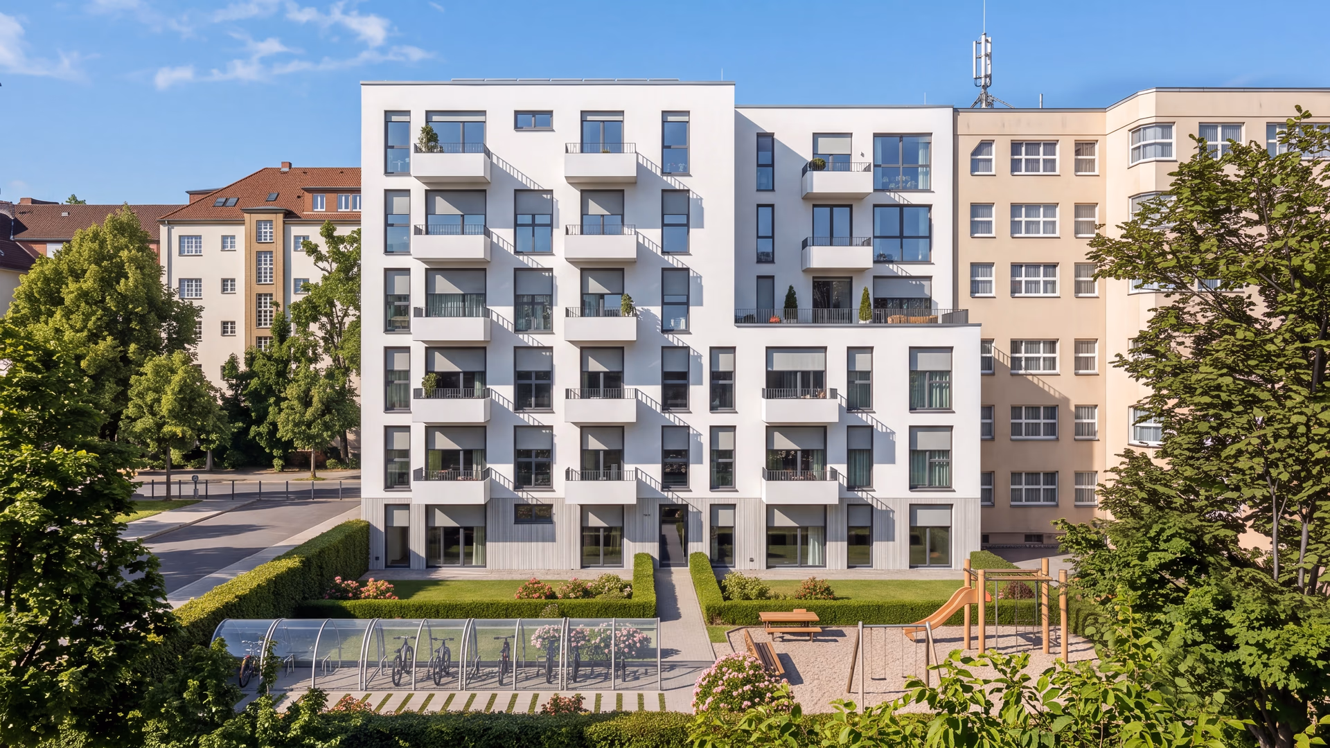 L12, Innenhof mit Spielplatz in Berlin-Reinickendorf