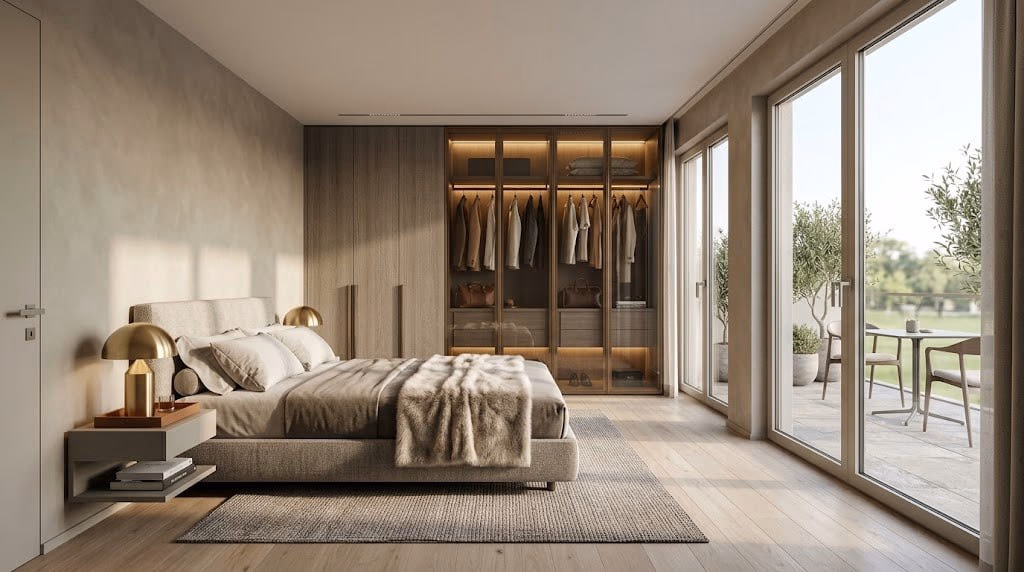 L2, Schlafzimmer mit Balkon